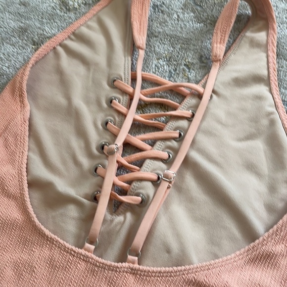 Free Press Orange Sherbert Color One Piece Swimsuit - Picture 8 of 11